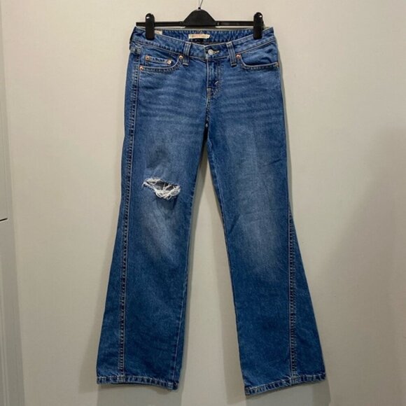 Levi's Noughties Bootcut Jeans Women’s Size 29 Stretch Dark Blue - Picture 3 of 13